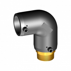 Отвод 90° электросварной D40x1"1/4 НР/ВР SDR11 Eurostandard