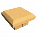 Крышка столба GRINDERDECO ДПК гладкая Асфальт/Венге/Карамель/Орех, 160x160x80 мм