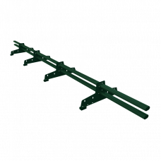 Снегозадержатель трубчатый D-Bork PREMIUM RR11 для металлочерепицы сечение овальное 45x25 мм 3000 мм