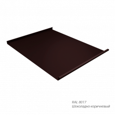 Двойной стоячий фальц Grand Line 0,5 мм покрытие Atlas® RAL8017