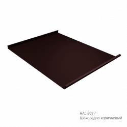 Двойной стоячий фальц Grand Line 0,5 мм покрытие Atlas® RAL8017