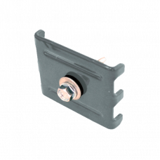 Крепление панели к столбу скоба + саморез Grand Line 3D Light PE RAL7040