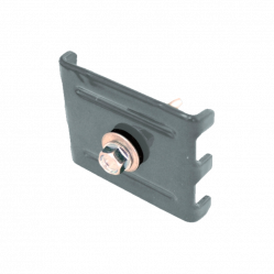 Крепление панели к столбу скоба + саморез Grand Line 3D Light PE RAL7040