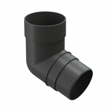 Колено трубы 72° Docke PREMIUM D85 Графит RAL7024