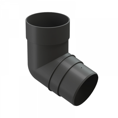Колено трубы 72° Docke PREMIUM D85 Графит RAL7024