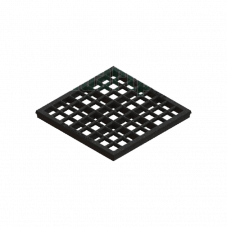 Решетка водоприемная ячеистая Basic чугунная 3332 280x280 мм Standartpark Черный