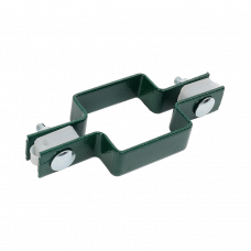 Крепеж двусторонний с болтом и гайкой Каскад Люкс Zn + ППК RAL6005 60x40 мм