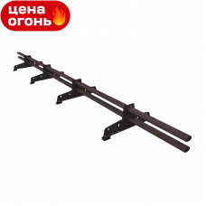 Снегозадержатель трубчатый D-Bork RAL8017 для металлочерепицы сечение овальное 40x20 мм 3000 мм, комплект