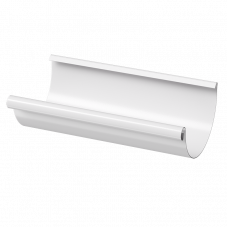 Желоб Docke STAL PREMIUM D125 RAL9010 Пломбир 3000 мм