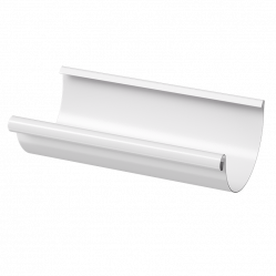 Желоб Docke STAL PREMIUM D125 RAL9010 Пломбир 3000 мм