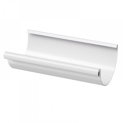 Желоб Docke STAL PREMIUM D125 RAL9010 Пломбир 3000 мм