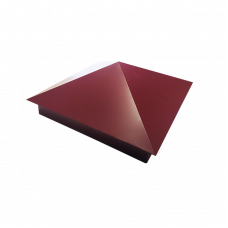 Колпак заборный КС-1 PE RAL3005 390x390 мм