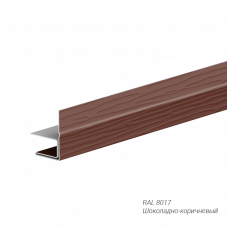 F-профиль AquaSystem 0,5 мм покрытие GreenCoat Pural BT заказной цвет 2000 мм