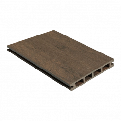 Террасная доска пустотелая CM Decking MIX ДПК Мербау, 3000x135x25 мм
