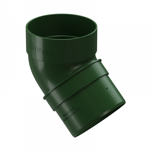 Колено трубы 45° Docke STANDARD D80 Зеленый RAL6005