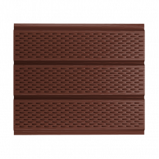 Софит с перфорацией AquaSystem 0,5 мм покрытие GreenCoat Pural BT RAL8017