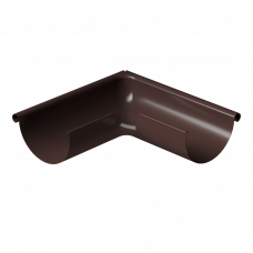 Угол желоба внешний 90° Docke STAL PREMIUM D125 RAL8019 Шоколад