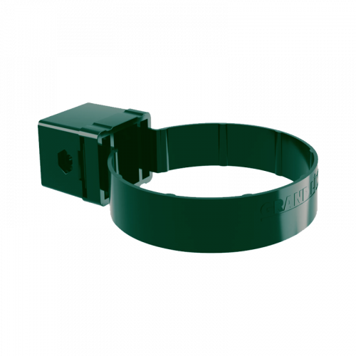 Хомут трубы Kliker Grand Line ПВХ Дизайн D87 Зеленый RAL6005