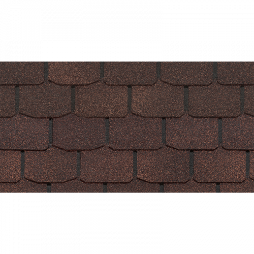Гибкая черепица Docke PIE STANDARD Крона Коричневый 3,1 м²