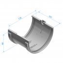 Соединитель желоба Docke STANDARD D120 Темно-коричневый RAL8019