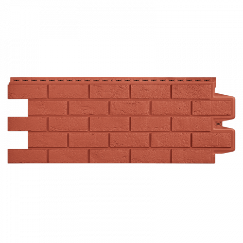 Фасадная панель Grand Line Состаренный кирпич Classic Терракотовый