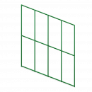 Сетка сварная Каскад Zn + ПВХ RAL6005 ячейка 50x100 1500 мм x 15 м Сетка сварная Каскад Zn + ПВХ RAL6005 ячейка 50x100 1500 мм x 15 м