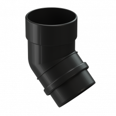 Колено трубы 45° Docke LUX D100 Карбон RR33