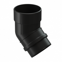 Колено трубы 45° Docke LUX D100 Карбон RR33