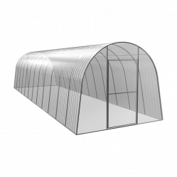 Теплица Сибирская Мини 8x2 м, с УФ-защитой, каркас 20x20 мм, оцинков.