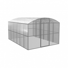 Теплица Прямостенная 4x3 м, каркас 25x25 мм, оцинков.