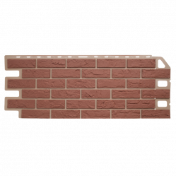 Фасадная панель Альта-Профиль Кирпич Красный