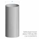 Комплект водостока 6 x 3 м. Docke STANDARD 120/80 Темно-коричневый RAL8019