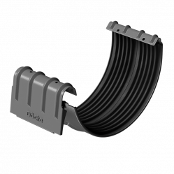 Соединитель желоба Docke STAL PREMIUM D125 RAL7024 Графит