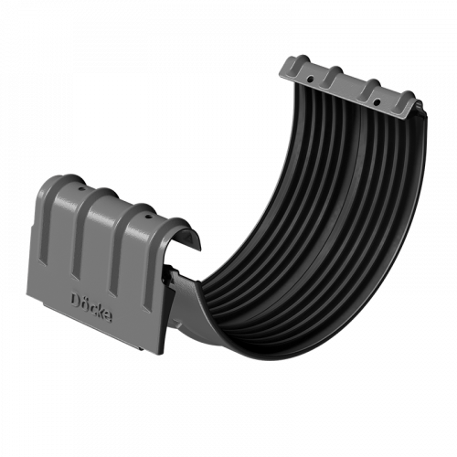 Соединитель желоба Docke STAL PREMIUM D125 RAL7024 Графит