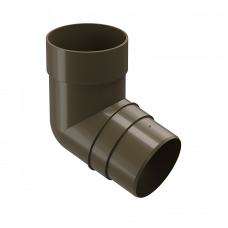 Колено трубы 72° Docke PREMIUM D85 Каштан RAL8017