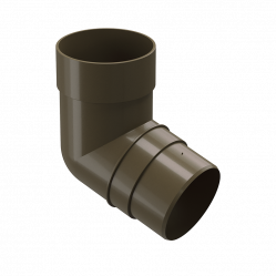 Колено трубы 72° Docke PREMIUM D85 Каштан RAL8017