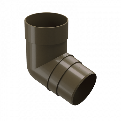 Колено трубы 72° Docke PREMIUM D85 Каштан RAL8017