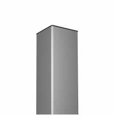 Столб заборный с заглушкой ПВХ Каскад Zn 80x80x3000 мм