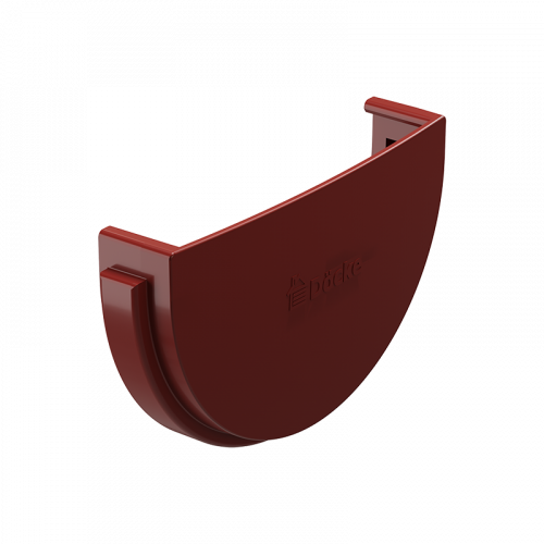 Заглушка желоба Docke STANDARD D120 Красный RAL3005