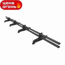 Снегозадержатель трубчатый D-Bork RAL7024 для металлочерепицы сечение овальное 40x20 мм 3000 мм, комплект