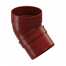 Колено трубы 45° Docke STANDARD D80 Красный RAL3005