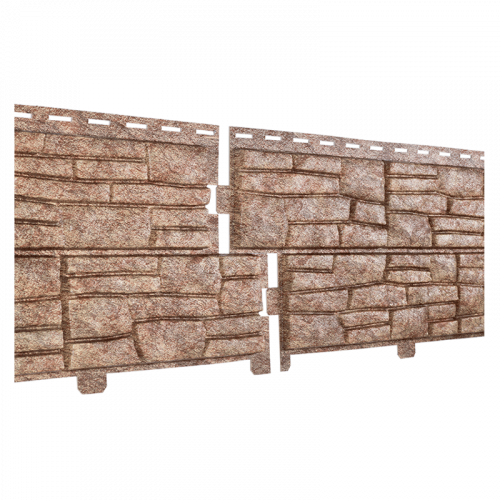 Фасадная панель Ю-Пласт StoneHouse Сланец Бурый