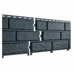 Фасадная панель Ю-Пласт StoneHouse Кирпич Графитовый