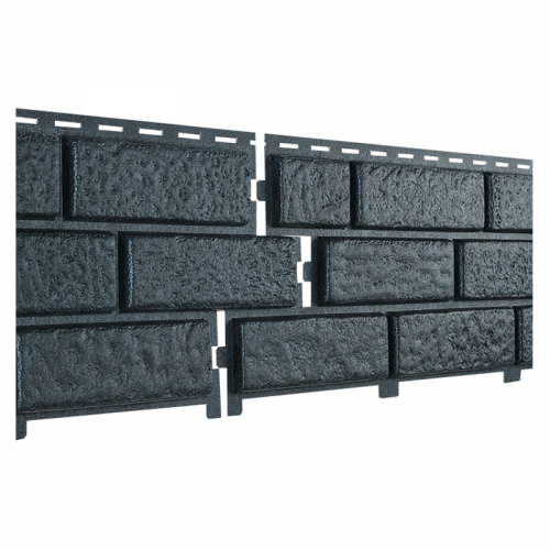 Фасадная панель Ю-Пласт StoneHouse Кирпич Графитовый