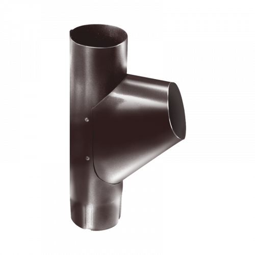 Тройник трубы Grand Line D90 RAL8017 Коричневый