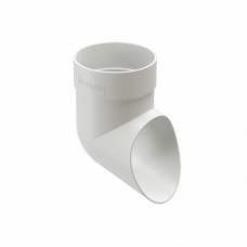 Колено сливное Docke STANDARD D80 Белый RAL9003