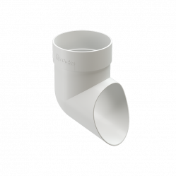 Колено сливное Docke STANDARD D80 Белый RAL9003
