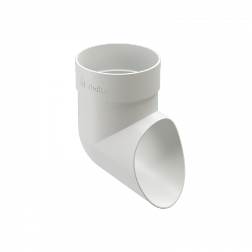 Колено сливное Docke STANDARD D80 Белый RAL9003