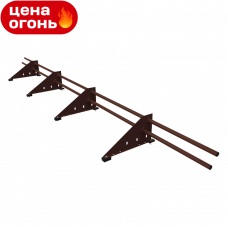 Снегозадержатель трубчатый Русь Эконом D25M RAL8017 сечение круглое 25 мм 3000 мм