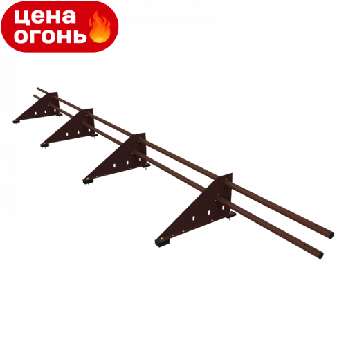Снегозадержатель трубчатый Русь Эконом D25M RAL8017 сечение круглое 25 мм 3000 мм